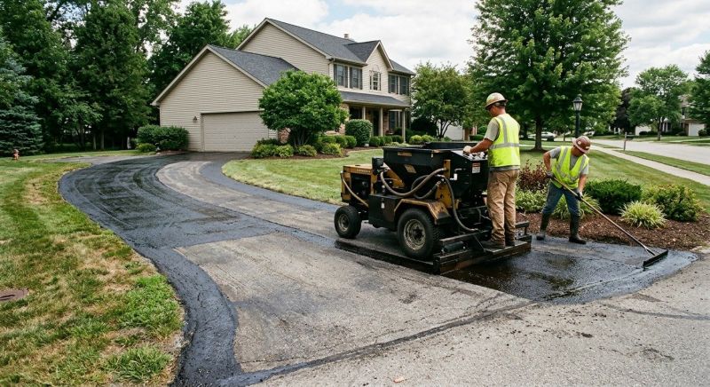 Asphalt Driveway Sealing in Columbus, OH