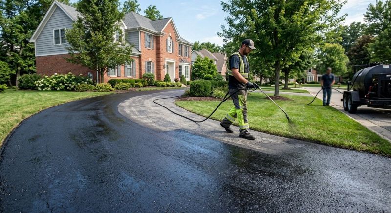 Blacktop Driveway Sealing in Greenville, SC